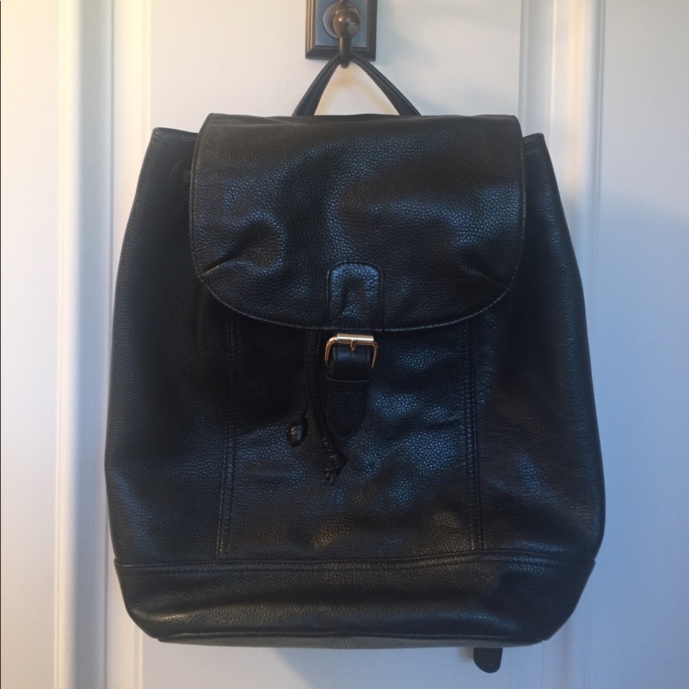 Leather back pack