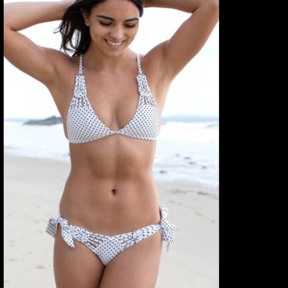 Frankie's bikinis polka dot bikini set size small