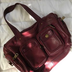 Raspberry colored Marc Jacobs tote