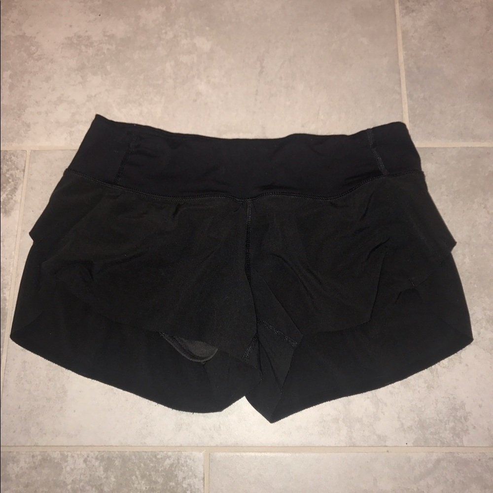 Lululemon black size two shorts
