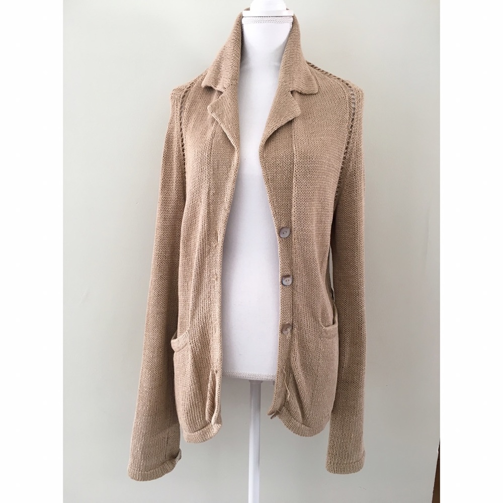 Neutral color Linen sweater