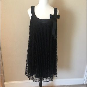 Beautiful Black lace dress with built in slip!