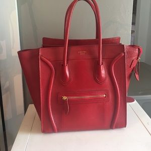 Red Celine bag