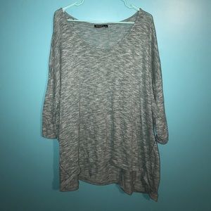 Turquoise/heathered 3/4 sleeved top!
