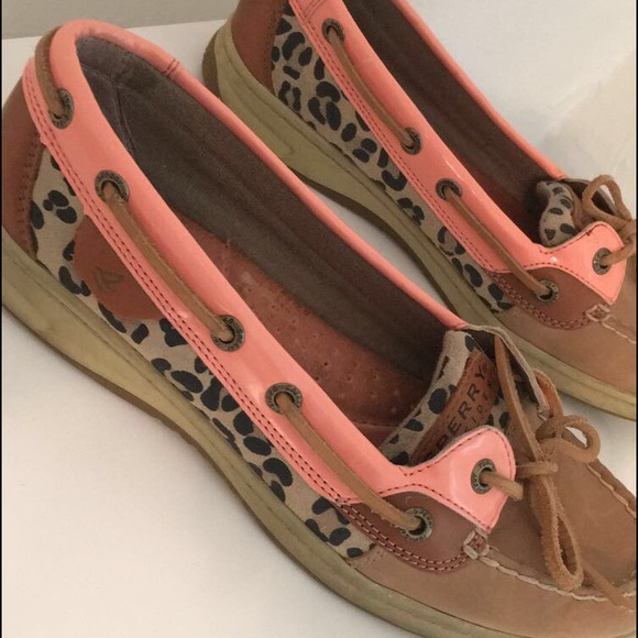 Sperry Shoes - Rare!! Pink and cheetah print sperrys