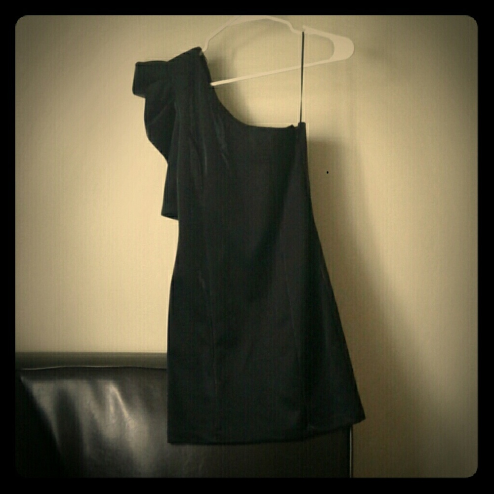 Black cocktail dress