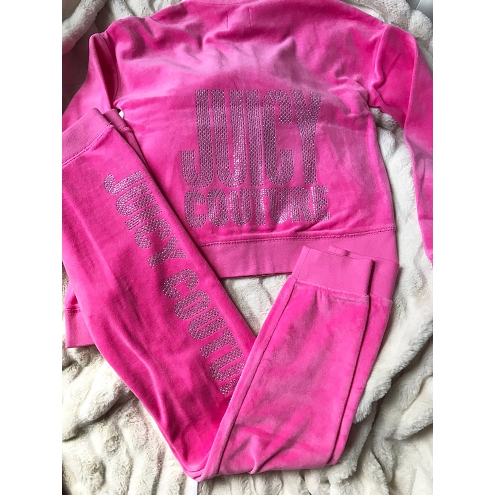 *SOLD* Juicy Couture velour bling track set