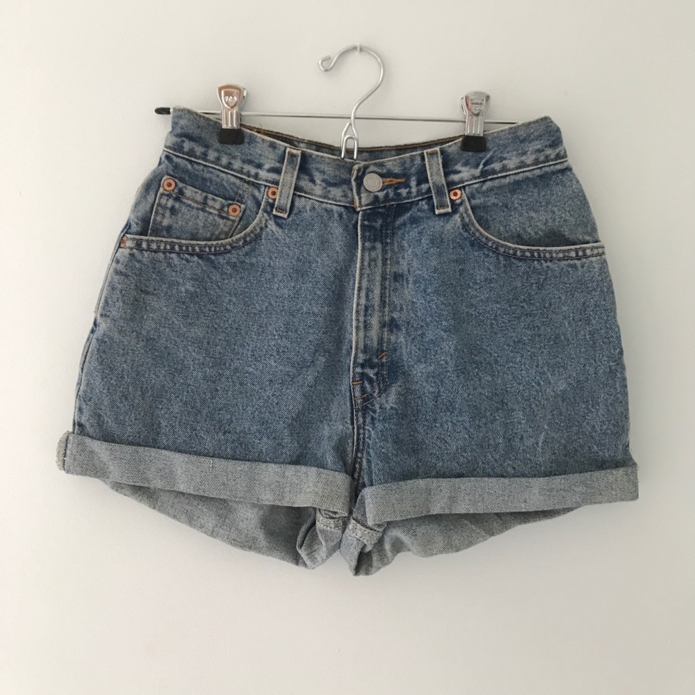 Levi's High Wasted Denim Shorts