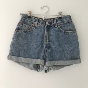 Levi's High Wasted Denim Shorts