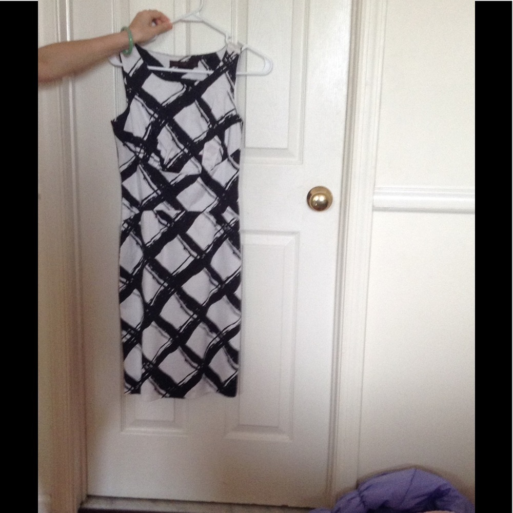 Black and white dress