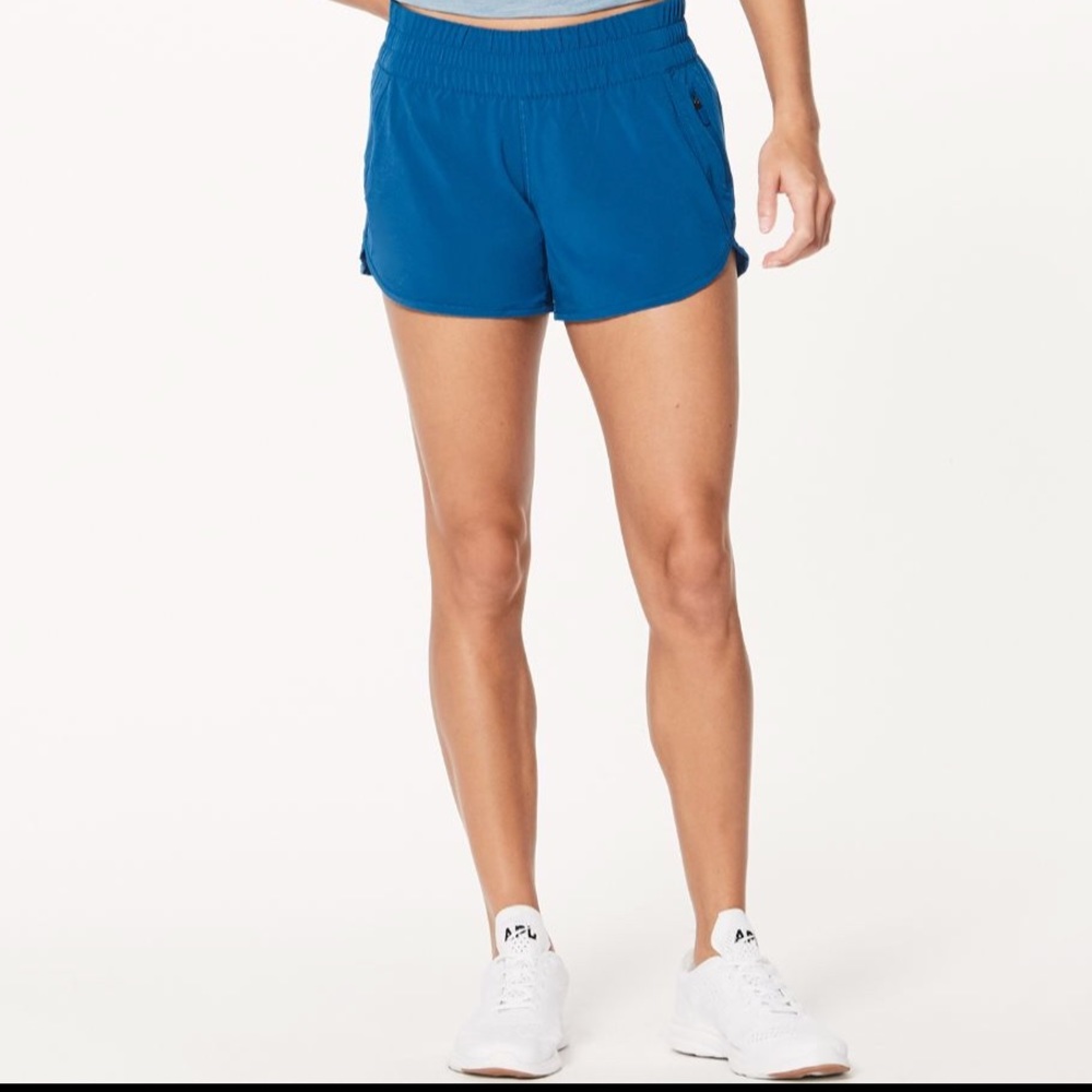 Lululemon Tracker Shorts 2" - Red & Lavender