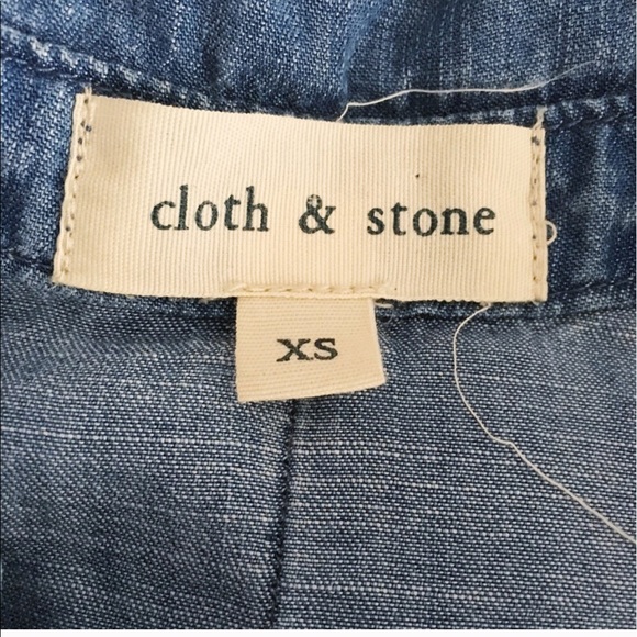 anthropologie Cloth and Stone Chambray Top - Picture 5 of 5