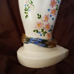 A beaded bracelet