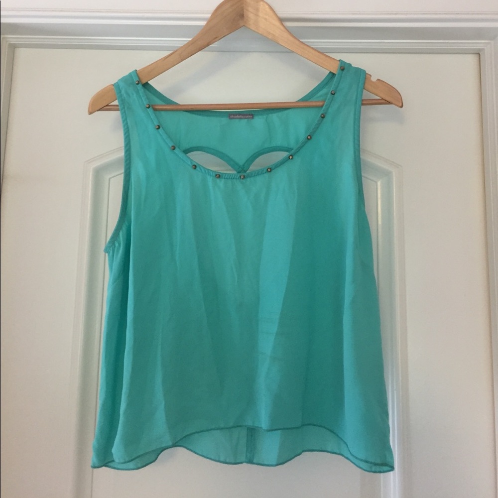 Crop top with heart shaped cut out