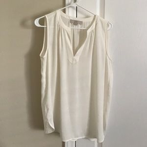 Loft Cream sleeveless blouse