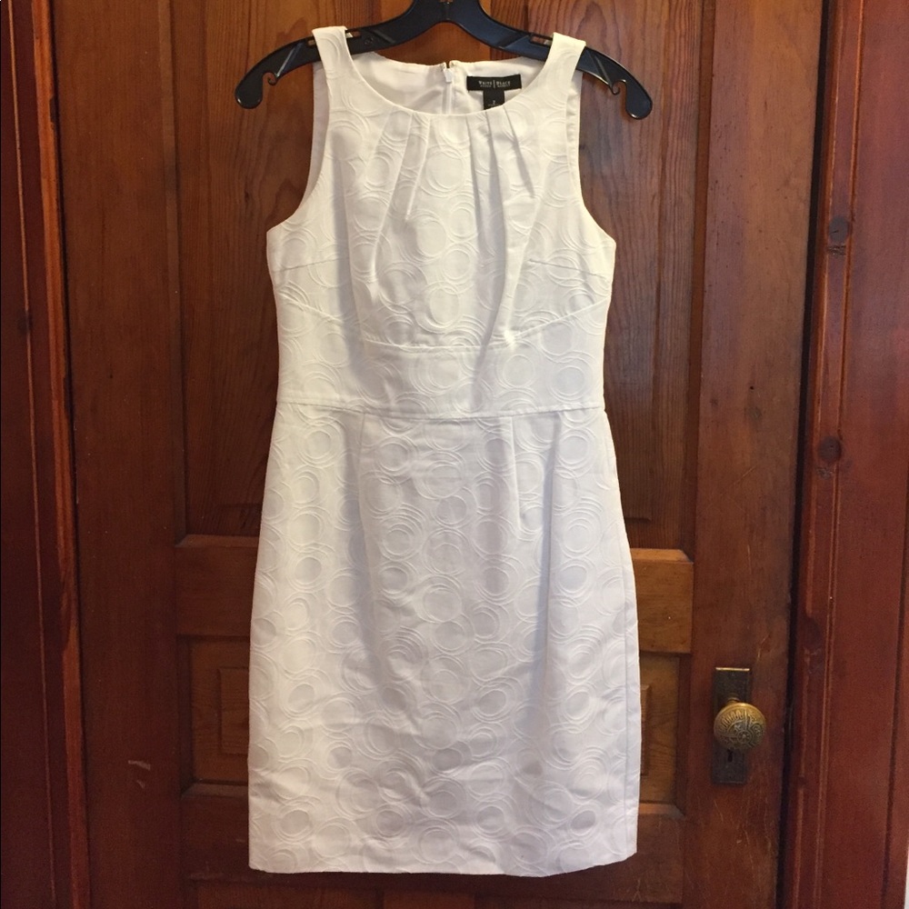 White White House Black Market Dress