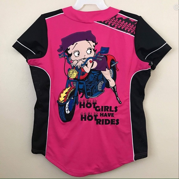 Betty Boop Biker Babe Shirt - Picture 3 of 3