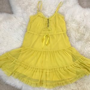 Anthropologie Yellow Dress
