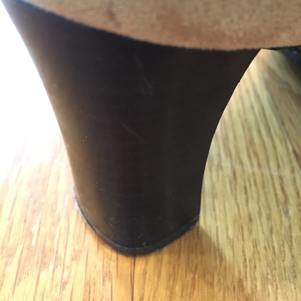 Tan Suede Boots with 3" heel - Picture 7 of 8