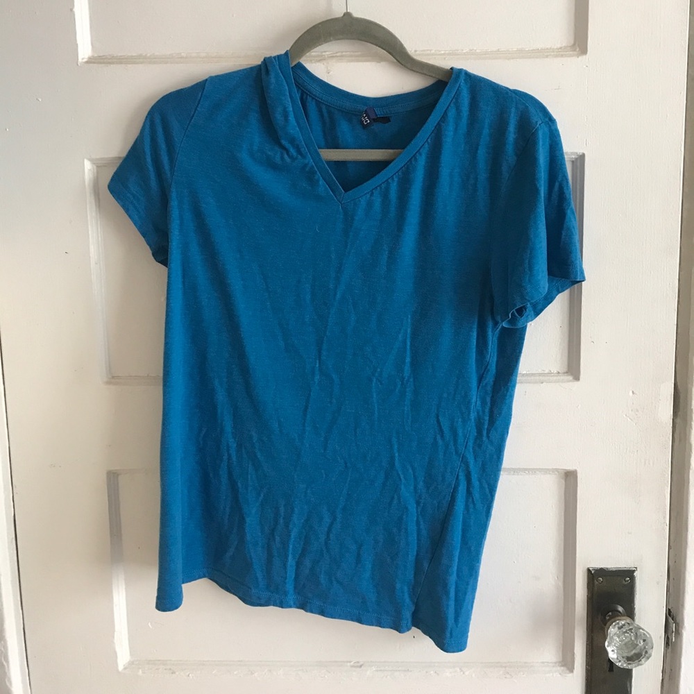 Teal V neck