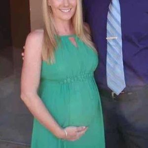 Green cocktail dress size small