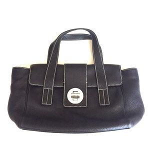 Tiffany & Co. Italian Black Leather Handbag