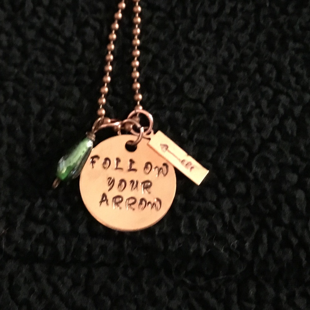 "Follow Your Arrow" Copper Necklace