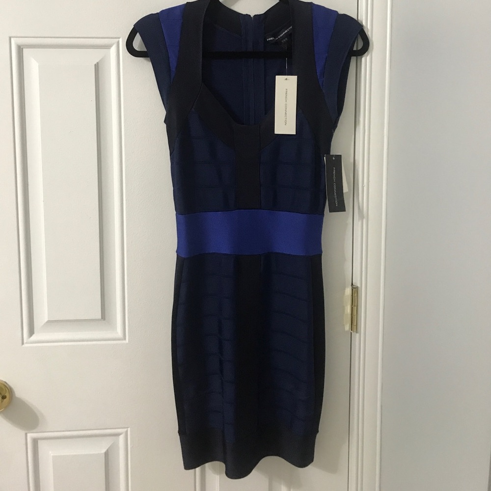 French connection bodycon bandage dress size 4 NWT