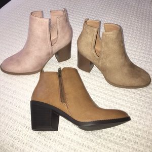3 pairs of booties