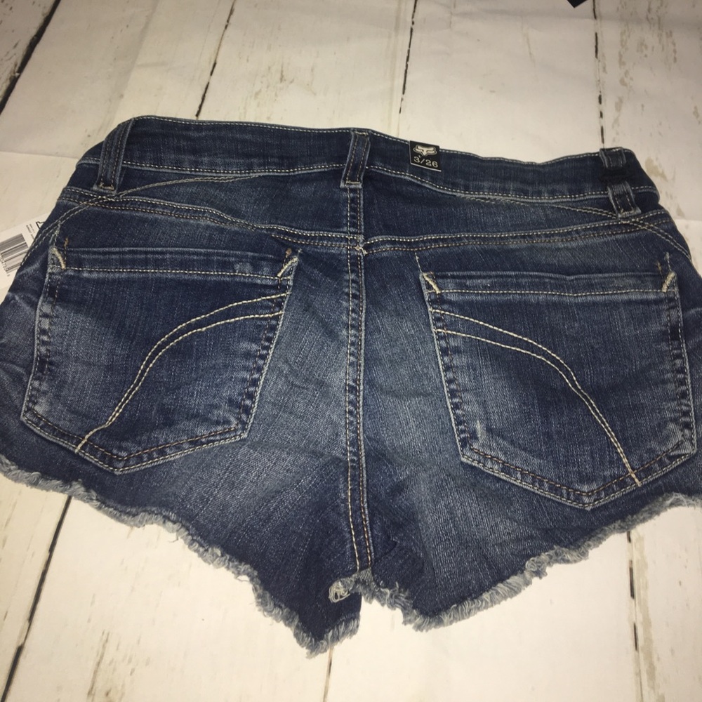 🆕FOX RACING WOMENS BURNOUT CUTOFF DENIM SHORTS - Picture 6 of 8
