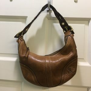 Coach purse saddle leather