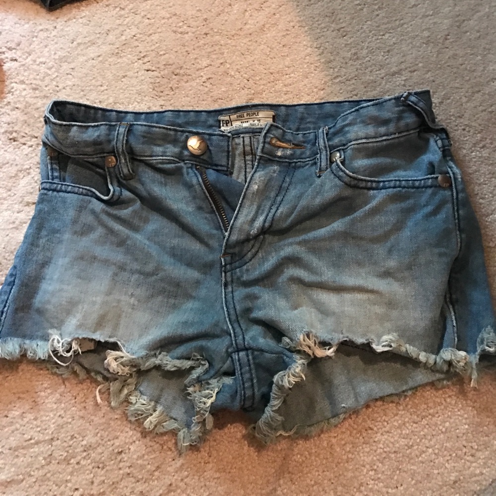 Free people jean shorts