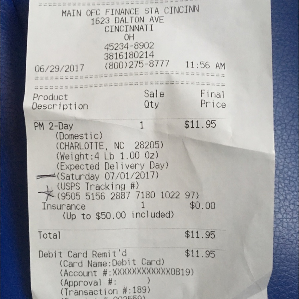 Shipping label