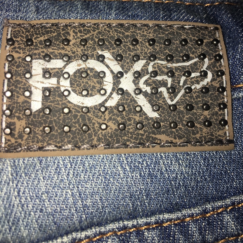 FOX RACING WOMENS KICKSTART DENIM JEAN SHORTS - Picture 7 of 8