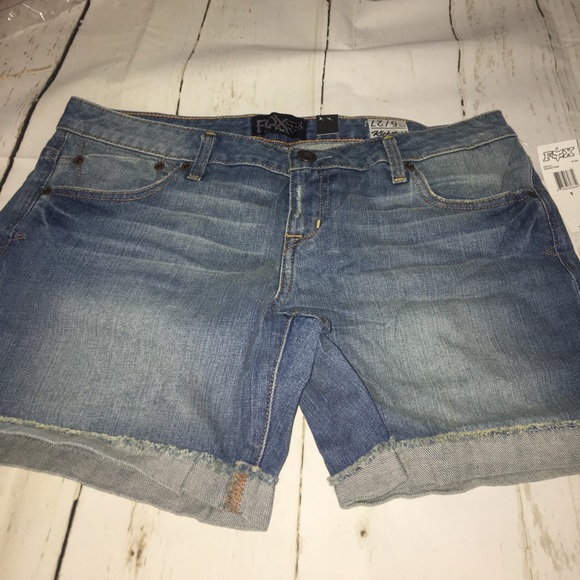 FOX RACING WOMENS KICKSTART DENIM JEAN SHORTS - Picture 6 of 8