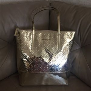 Kate Spade ♠️ 'Pammy' Gold Large Tote Bag Purse
