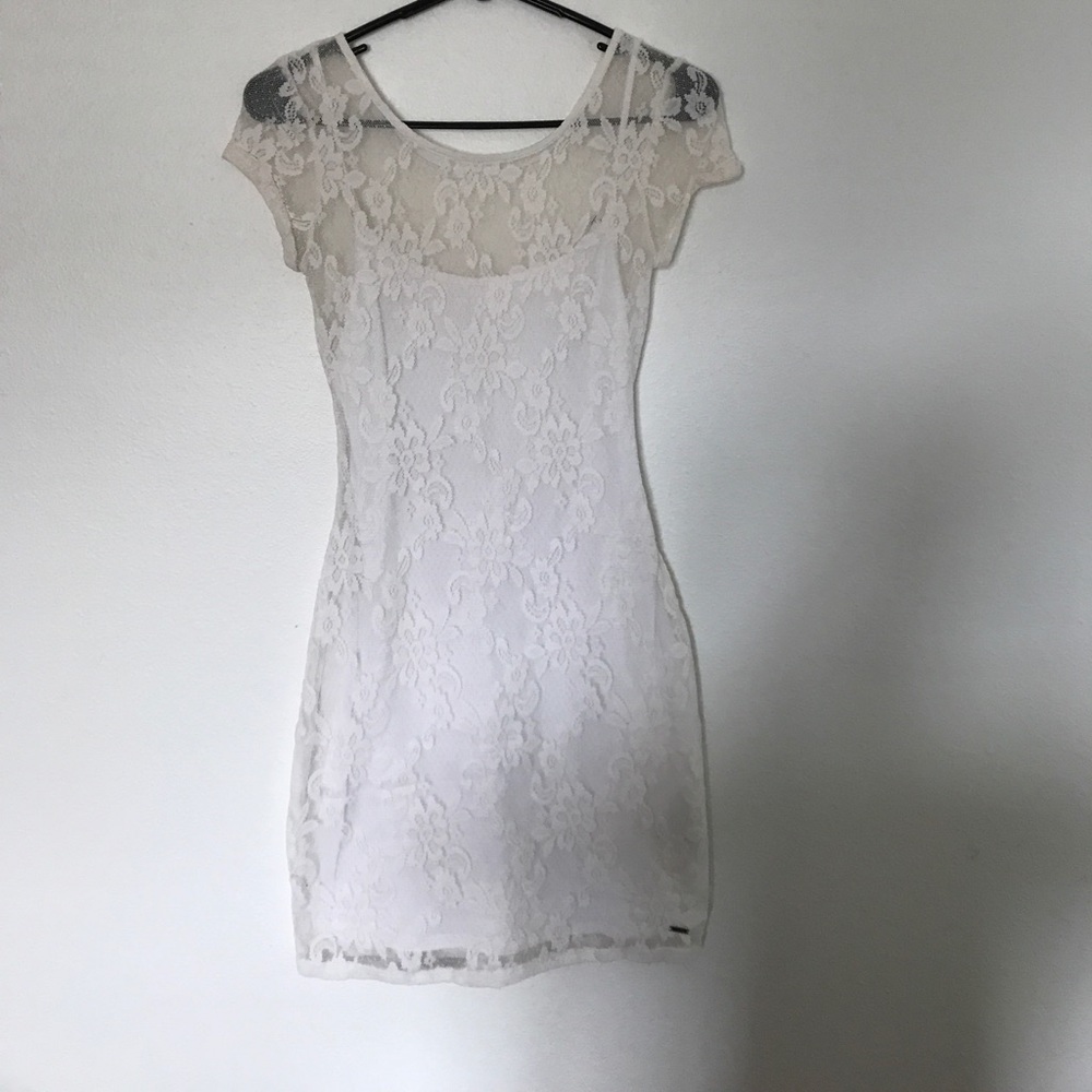 White Lace Hollister Dress