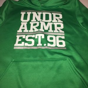 Green under armor hoodie
