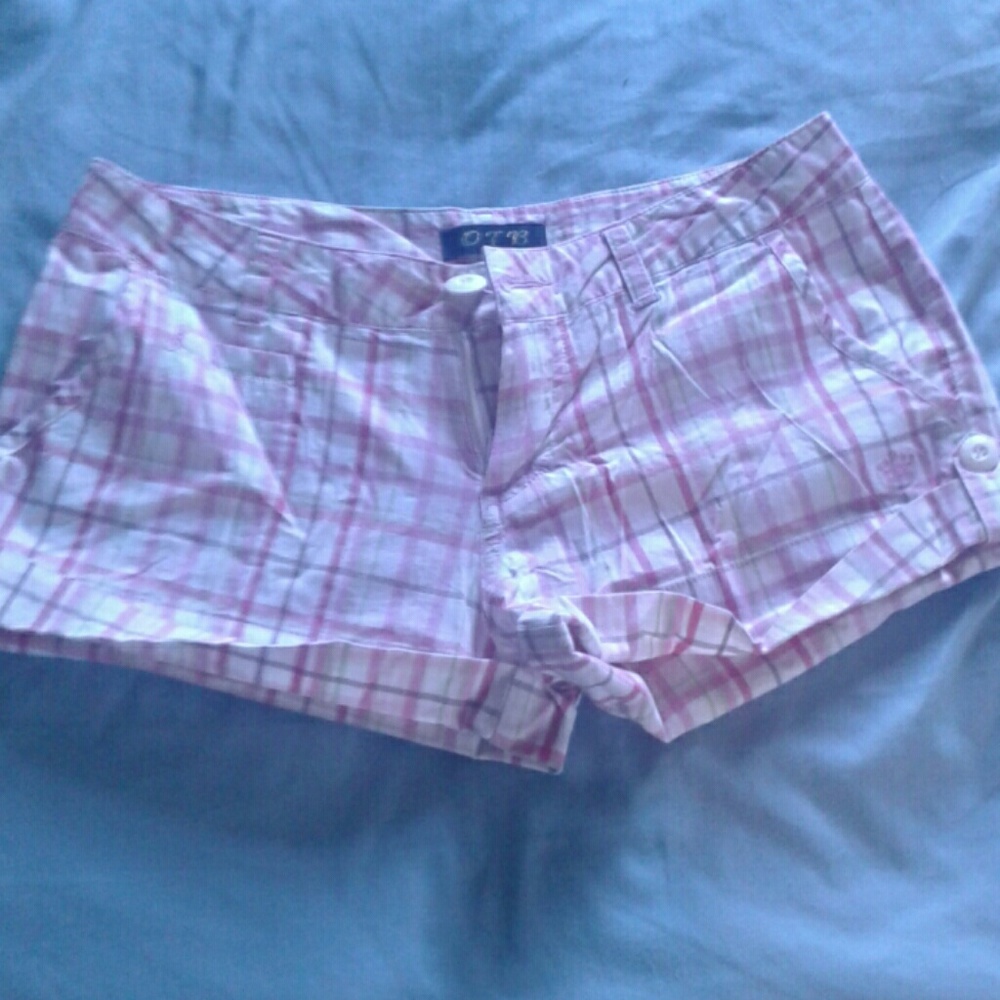 OTB pink strip shorts size 5/6