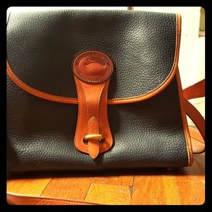 Vintage Mid~80's Dooney and Bourke Navy Essex