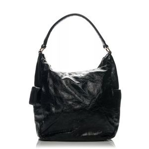 YSL Patent Large Hobo bag