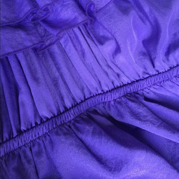 Purple Racerback Ruffle Over Head Dress Coverup - Picture 3 of 6