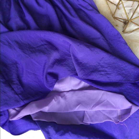 Purple Racerback Ruffle Over Head Dress Coverup - Picture 4 of 6