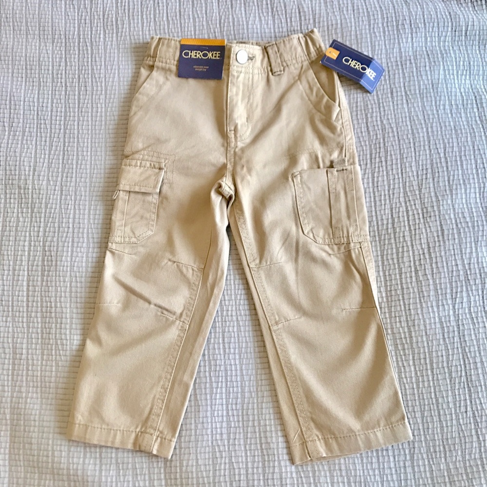 🆕 🎉HP!🎉 Cherokee Toddler Cargo Khakis