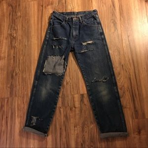 Distressed Mom Jeans