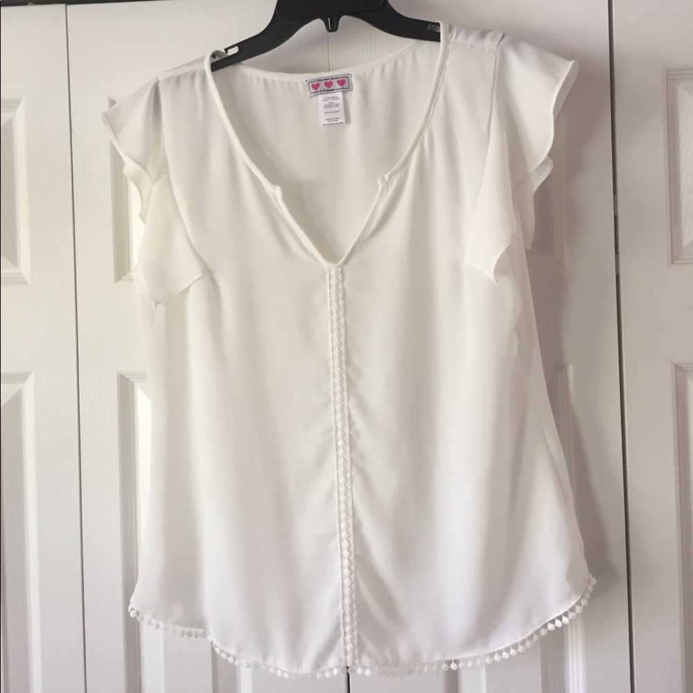 Three Pink Hearts Women's Blouse