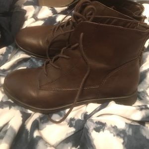 Style and Co brown ankle booties