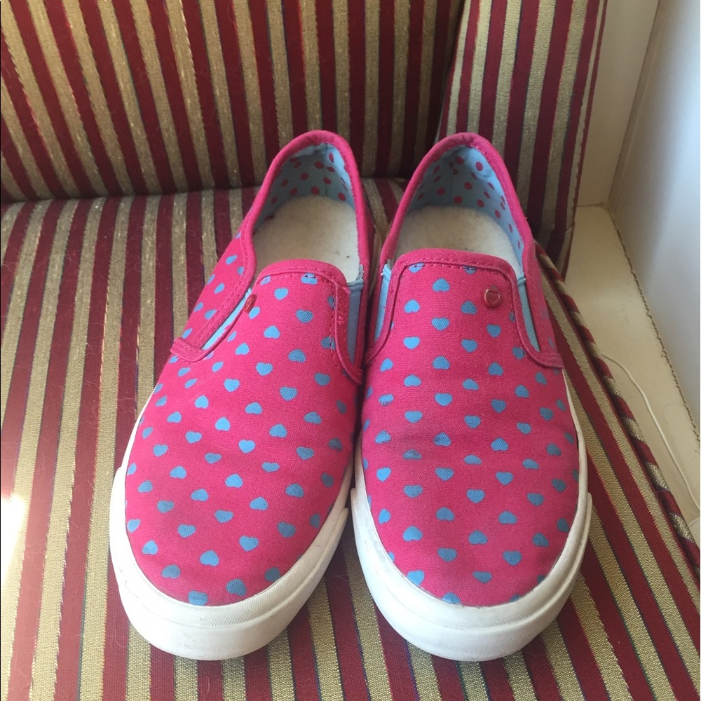 Ugg Pink and Blue Heart Sneakers