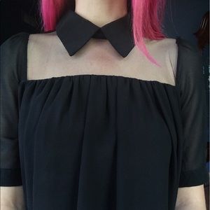 🖤 Collared Cutout Dress 🖤