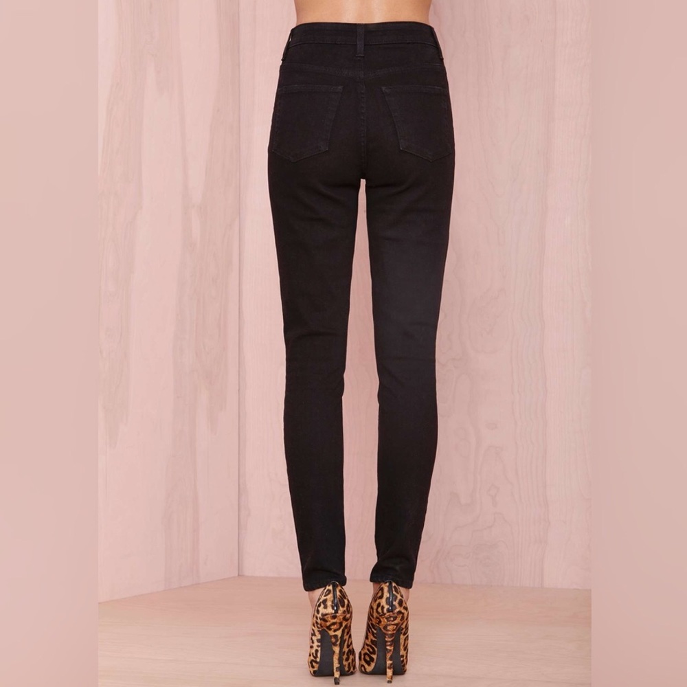 Black Denim Skinny High Waist - Picture 4 of 8